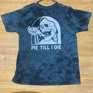 Men’s Sketchy Tank Pie Till I Die TShirt Large